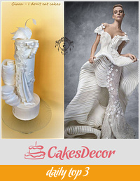 Couture Cakers International 2018 : "White Swan cake"