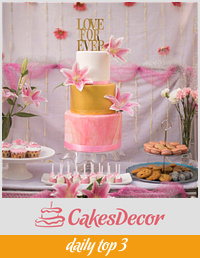 PDCA Caker Buddies Dessert  Counter Collaboration- A Floral Affair