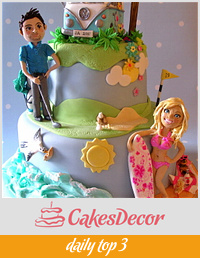 Barbie & Ken wedding cake