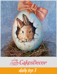Vintage Easter cake - Happy Easter-Collaboration