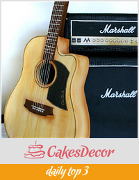 Marshall Cake and Guitar