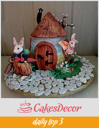 Vintage Easter cake