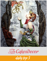 Steampunk Collaboration - Steam Cakes  -  The dragon and the girl