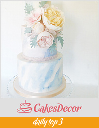 Watercolour cake 