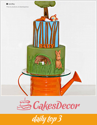 Beatrix Potter themed cake featured in Cake Central Magazine