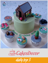 Gardening Themed Cake