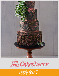 Bronze Bas-relief Wedding Cake
