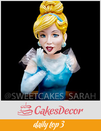 Cinderella bust cake