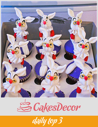 Alice in Wonderland Rabbit Cupcakes