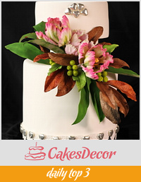 Simple wedding cake