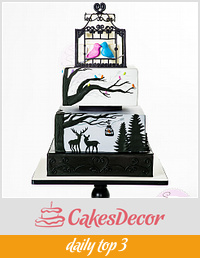 Holiday Wedding Cake (Cake Central Magazine)