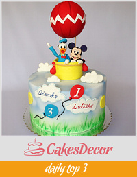 Mickey Mouse & Donald Duck birthday cake 