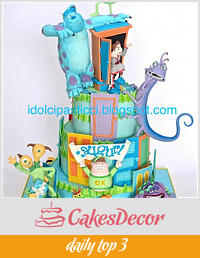 Cake "Monster & Co" by Daniela Lava