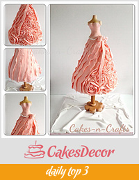 3d dress cake