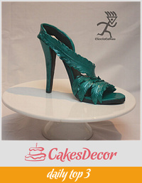 My first life size Stiletto Shoe in Sugarpaste
