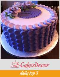shades of lavender birthday cake