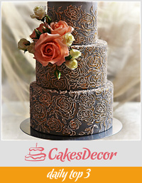 Grey wedding cake 