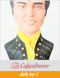 Elvis-Presley- Gone too soon Cake Collaboration