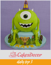 Mike Monsters Inc and Lion King Cake