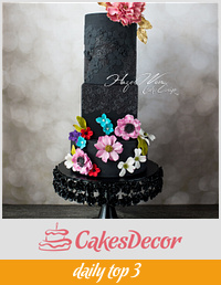 "Lady in Black" Zuhair Murad Fashion Inspired Cake Collaboration