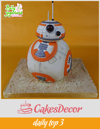 BB8 cake (Star Wars)