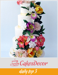 Tarta de Boda en Cascada -Cascade Wedding Cake