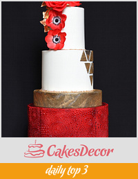 Wedding Cake in Red