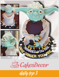 Yoda Groom's Cake