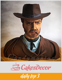Clint Eastwood bust cake