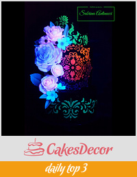 Fluorescent wedding cake