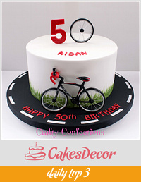 Cyclist birthday cake