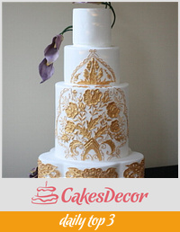 Turkish Gold Wedding Cake