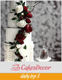ELEGANT WINTER WEDDING CAKE