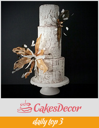Wedding crackle cake