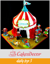 Circus tent Cake