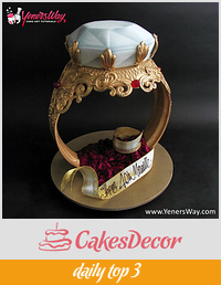 3D Diamond Ring Cake