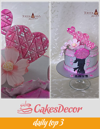 Romantic "love" cake