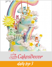 Care Bears Rainbow Cake / Грижовните мечета