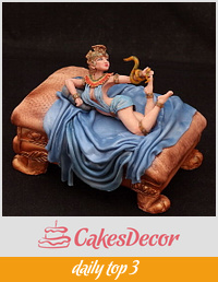Cleopatra. 3D cake