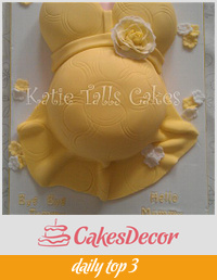 Baby Shower Pregnant Belly Cake