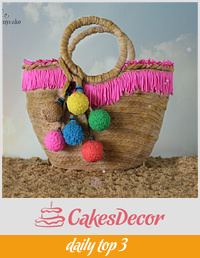 Beach basket bag Cake