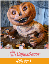 A Pumpkin Monster Birthday Cake