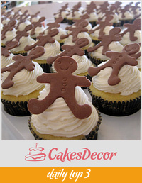 Gingerbread Man cupcakes