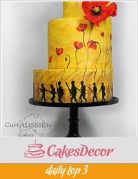 "Lest we Forget" ANZAC day 100 yrs on cake collaboration
