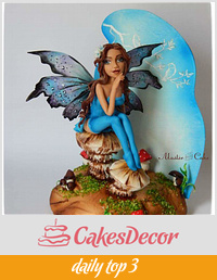 Fairy story in blue