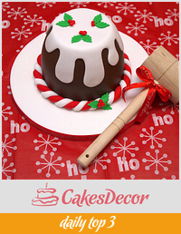 Christmas Pudding Smash Cake