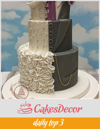 THE “HIS & HERS” wedding cake