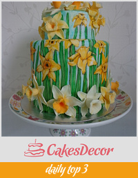 Spring Daffodil Cake