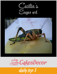 Locust made of sugar