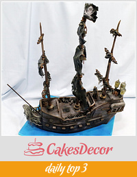 Pirates of the Caribbean : Black Pearl Cake
